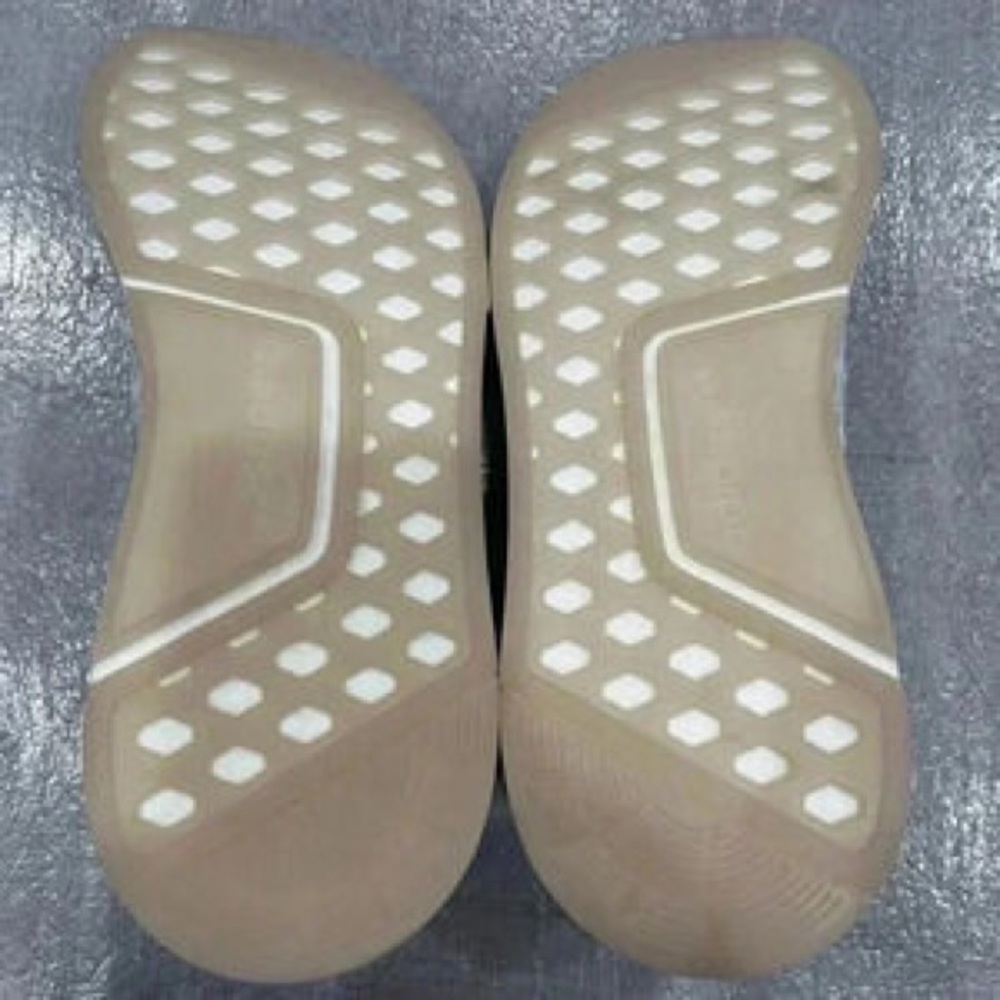 adidas White Knit Slip-On Sneakers with Pink Interior Accents - Picture 6 of 6